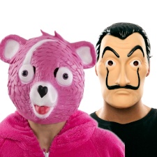 Plastik- und Latexmasken