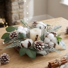 Weihnachtliche Tafelaufsätze
