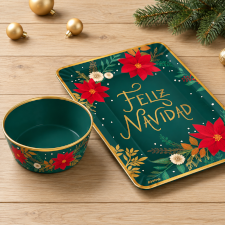 Weihnachtsschalen und -tabletts