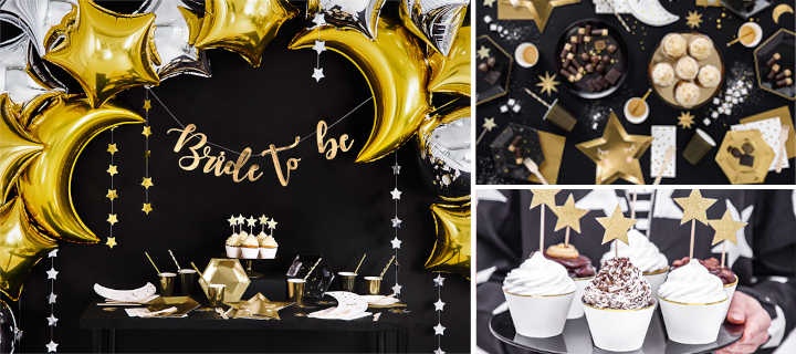  Gold Stars Bridal Shower Dekoration - Grundlagen für den Tisch 1
