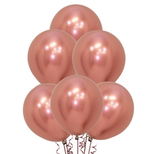 Latex-Ballons 45 cm metallic reflex - Sempertex - 6 Stück