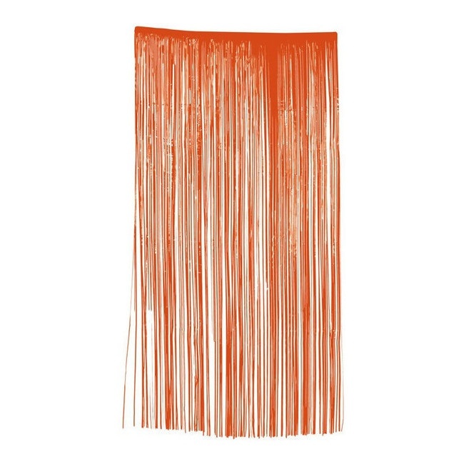 Vorhang 2 x 1 m in Orange oder Schwarz - 1 Einheit