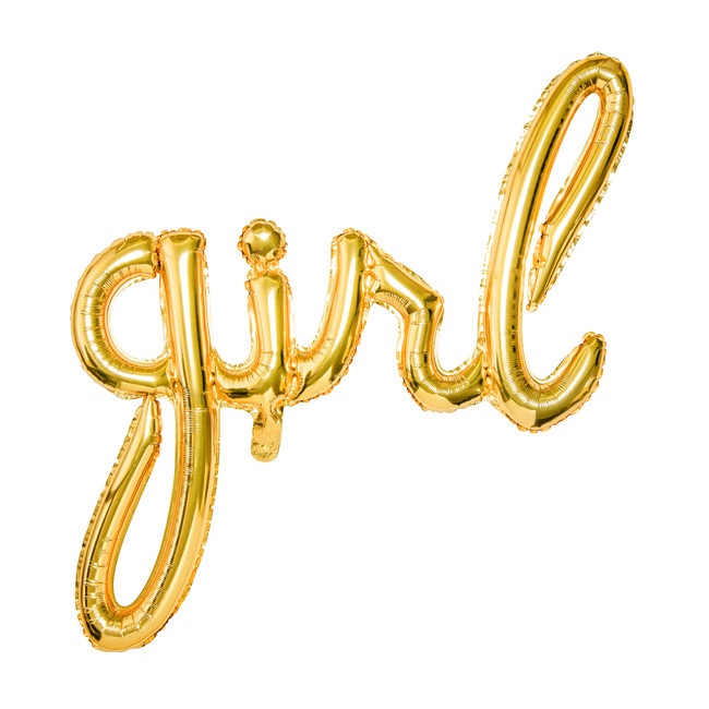 Ballon mit Buchstaben für Mädchen 77 x 70 cm - PartyDeco