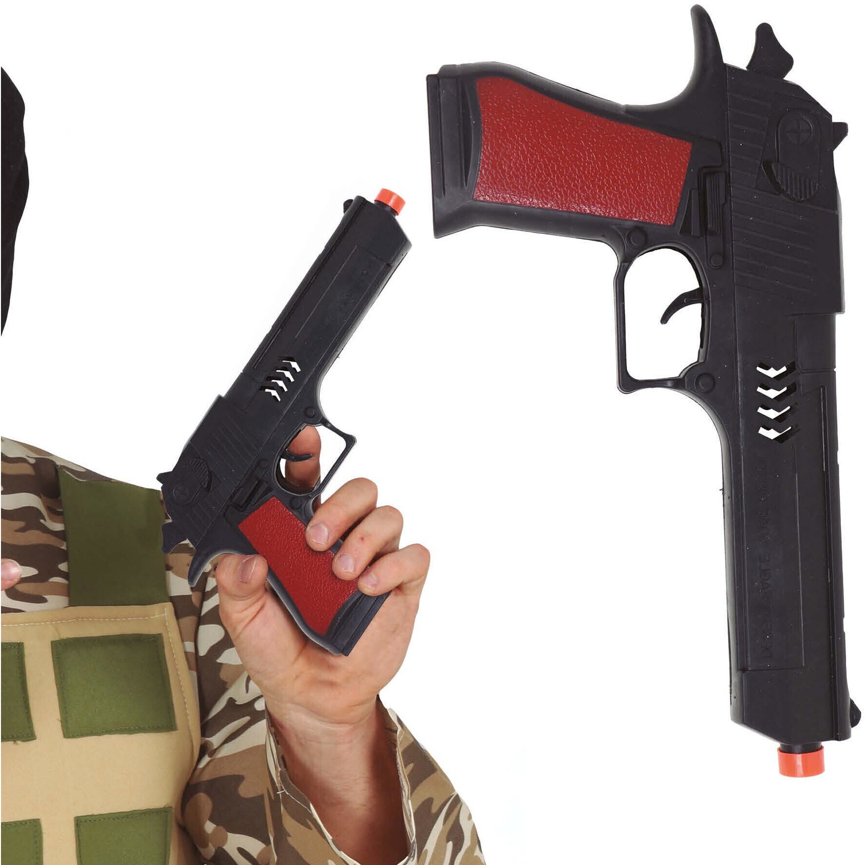 Polizeipistole schwarz - 26 cm