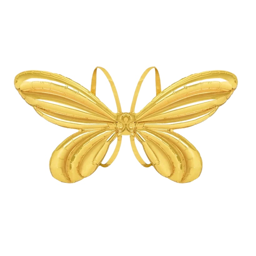 Goldene Schmetterlingsballon, 84 x 60,5 cm