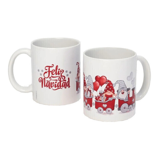 Frohe Weihnachten roter Wichtelbecher ca. 350 ml