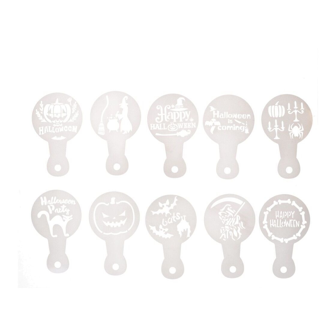 Schablonen mit Halloween-Motiven - 20 Stück - 3