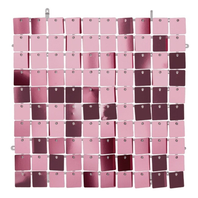 Metallischer Deko-Vorhang 30 x 30 cm - 1 Stück