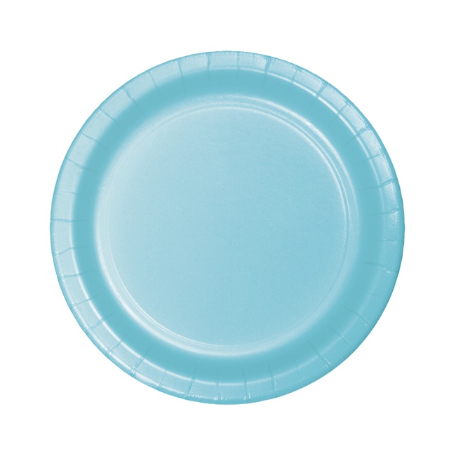 17,4 cm bunte Pappteller - 8 Stück.