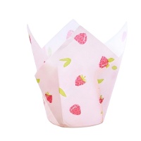 Papier-Tulpenkapseln für Himbeermuffins - PME - 24 Stück.
