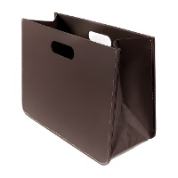Zusammenklappbarer Kunstleder-Zeitschriftenständer 40 x 20 x 20 x 30 cm - 1 St.