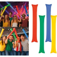 Aufblasbare Kunststoff-Cheer-Sticks, sortiert - 2 Stück