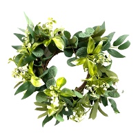 Dekorativer Kranz für grüne Kerze 28 cm