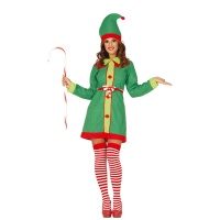 Weihnachtselfenkostüm für Frauen