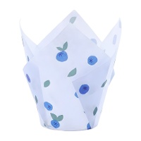 Papier-Tulpenkapseln für Blaubeermuffins - PME - 24 Stück.
