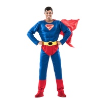 Superman Kostüm mit Umhang für Männer