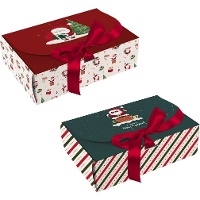 Sortierte Geschenkbox mit Weihnachtsmann-Motiv - 1 Stück