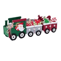 Weihnachtszug aus Filz mit 27 cm Wagen