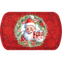 Kunststofftablett 39 x 24 cm mit Weihnachtsmann