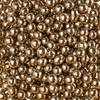 Perlen-Streusel 4 mm Altgold - Dekora - 500 g
