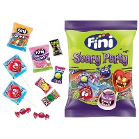 Tüte mit Halloween-Süßigkeiten - einzeln verpackt - Fini Scary party halloween - 180 Gramm