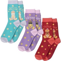 Socken mit den Heiligen Drei Königen - Größe 42-47 - 1 Paar