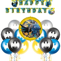 Batman-Dekoset für eine Party - 18-teilig