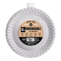 Metallische Pappteller 23 cm - 10 Stück