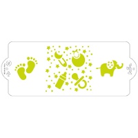 10 x 25 cm Baby-Schablone - Dekorieren