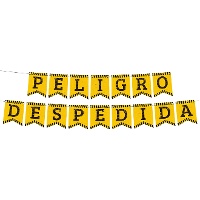 Gelb-schwarze Wimpelkette 