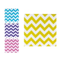 Chevron-Servietten 16,5 x 16,5 cm - 16 Stück
