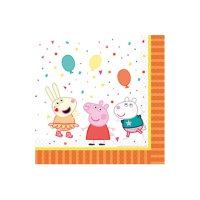Peppa Pig Party Servietten 16,5 x 16,5 cm - 16 Stk.