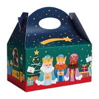 Süßigkeitenbox mit den Heiligen Drei Königen, 20 x 16 x 11 cm - 12 Stück