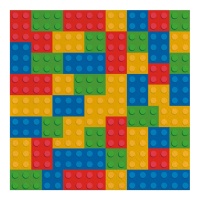 Lego Servietten 16,5 x 16,5 cm - 20 Stück
