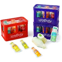 Gummifläschchen mit Geleefüllung, 10 g - 1 Box