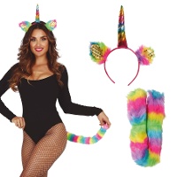 Buntes Einhorn-Set