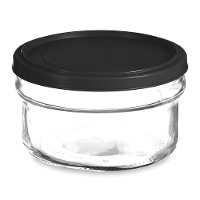 Runder Glasbehälter 0,42 L - 1 Stück