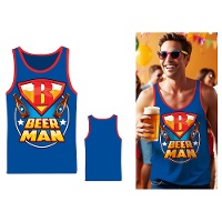 Beer Man Superhelden-Tanktop für Erwachsene