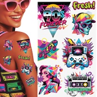 Temporäre 90er-Tattoos