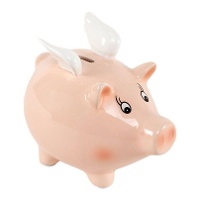 Sparschwein mit Flügeln