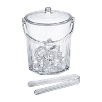 Eiseimer aus Kunststoff 19 x 15 x 15 cm mit Eiszange