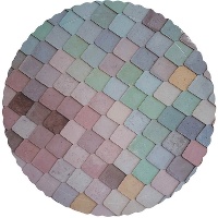 Tortenboden 25 x 25 x 0,3 cm abstraktes Design - 1 Stück
