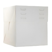 Caja de 21 x 21 x 20 cm para tarta - altura regulable hasta 26 cm
