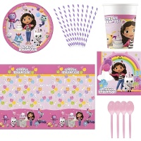 Gabby's Dollhouse Party-Set für 8 Personen