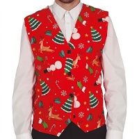 Rote Weihnachtsweste