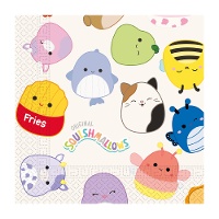 Squishmallows-Servietten 16,5 x 16,5 cm - 20 Stück