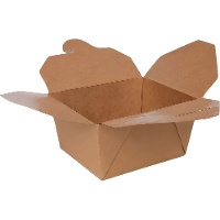 Take-away-Box aus Karton, 15,2 x 12 x 6,3 cm - 3 Stück