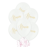 Weißer Latexballon Braut 30 cm - PartyDeco - 50 Stück