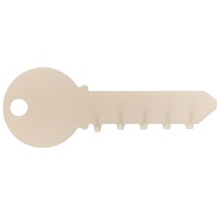 Schlüsselanhänger mit Schlüsselform - DCasa - 1 Stk.