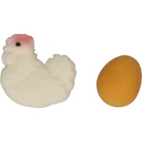 Zuckerfiguren in Küken- und Eierform - FunCakes - 12 Stück